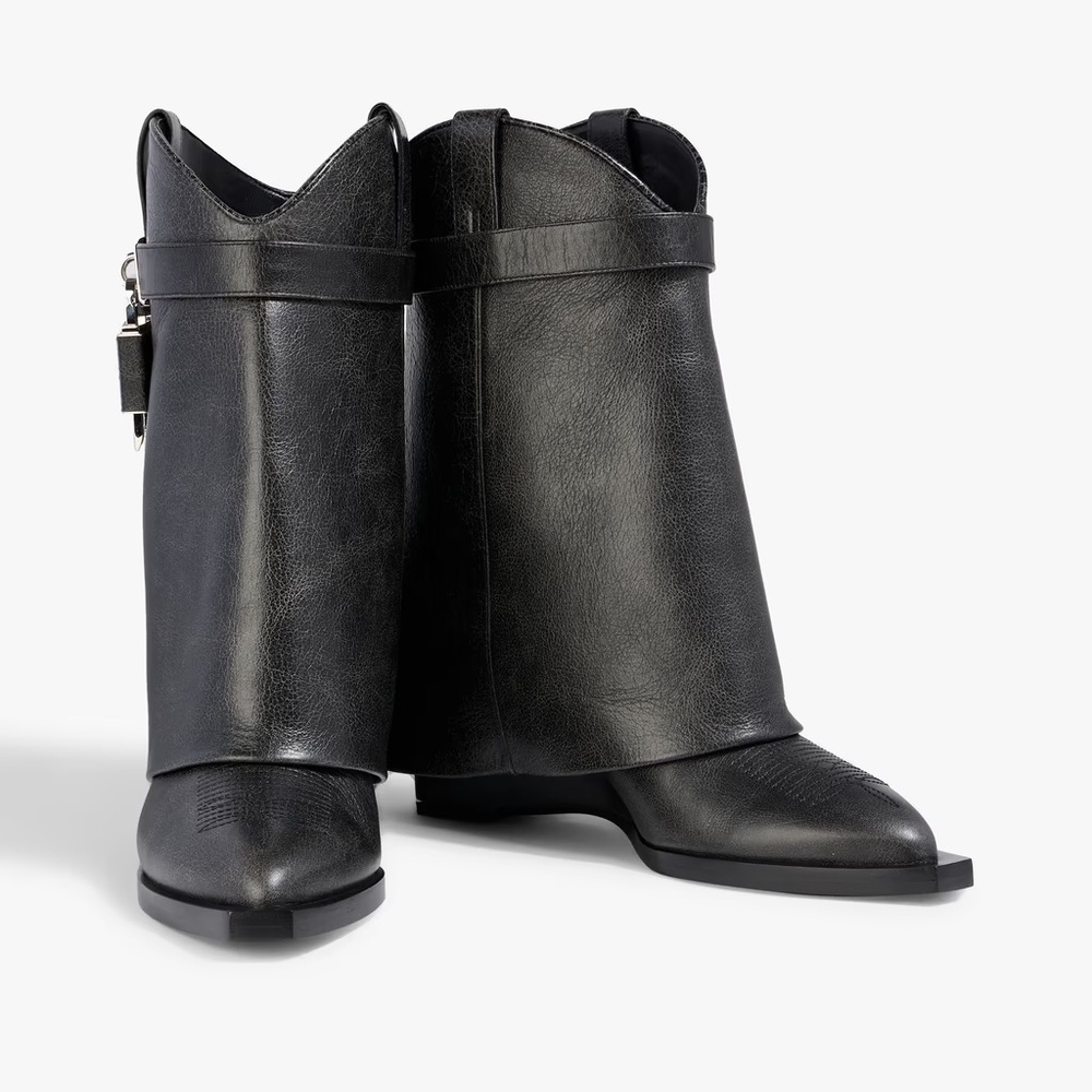 Givenchy Black Leather Ankle Booties
